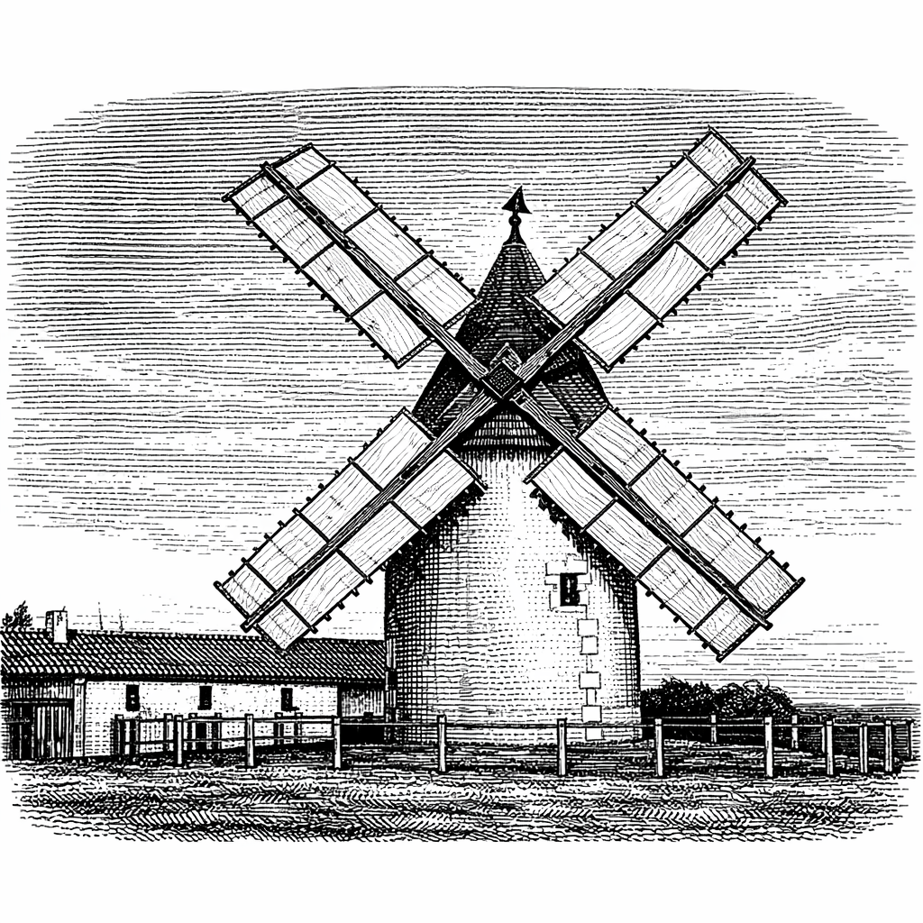 Moulin de Lansac — monument emblématique de la commune de Lansac